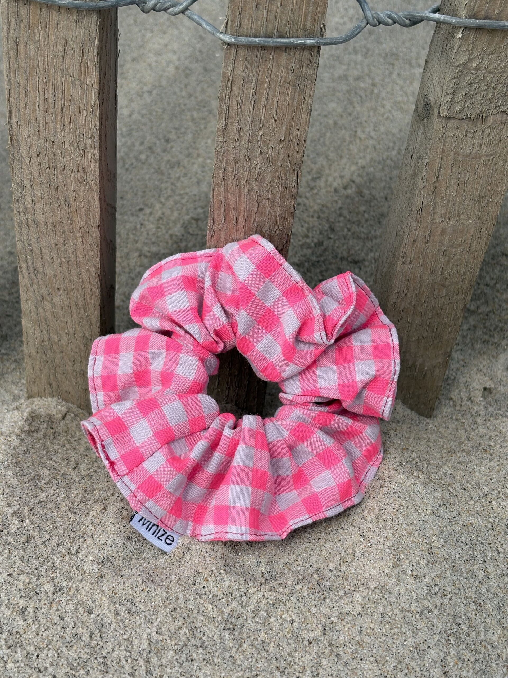 Scrunchie  Rosa/Gris - 1