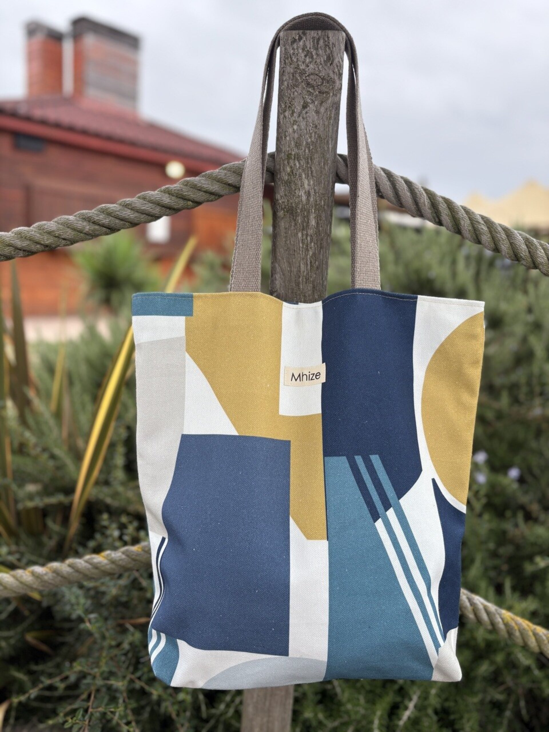 Tote Geométricos Azul - 1