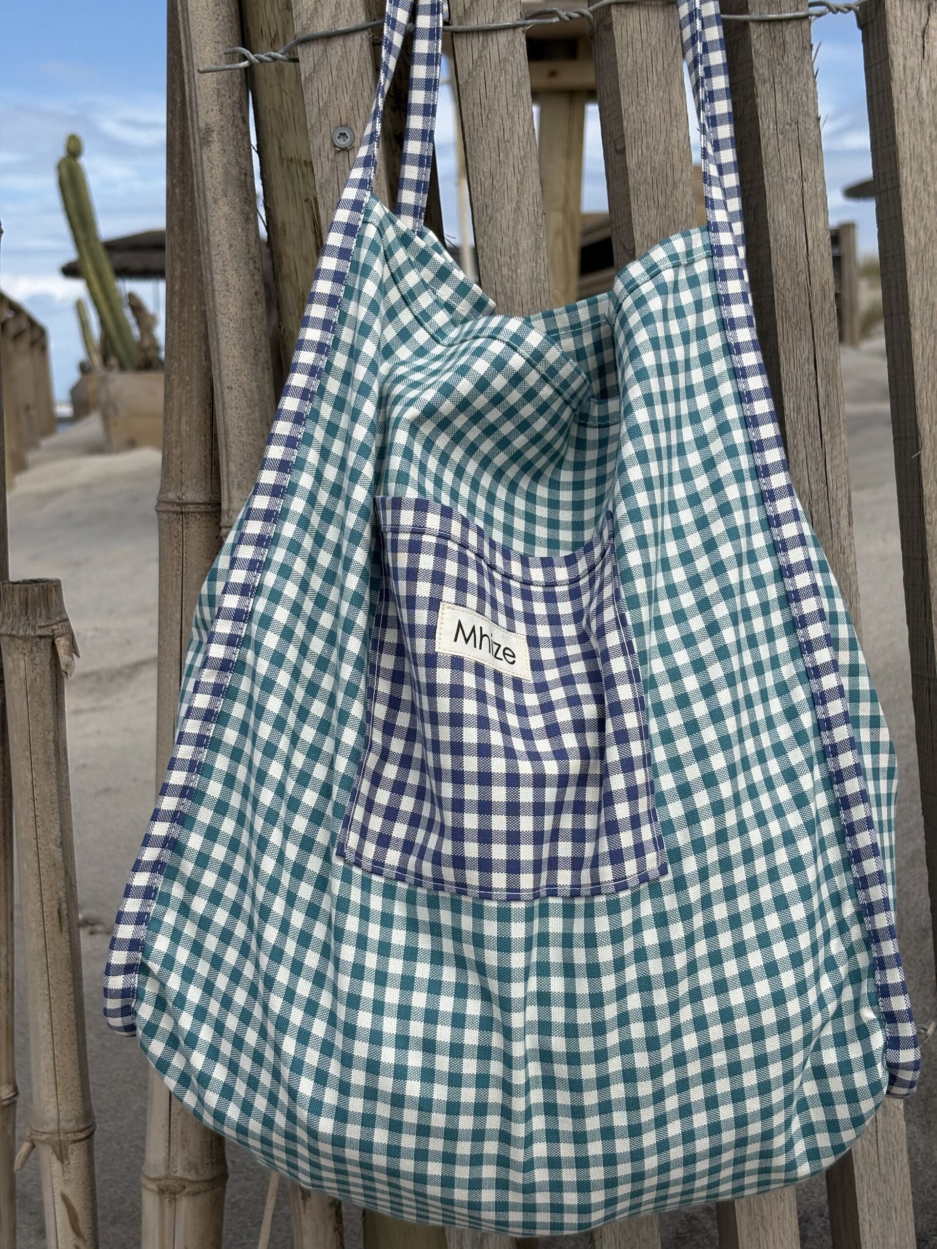 Tote Vichy Verde/Azul - 1