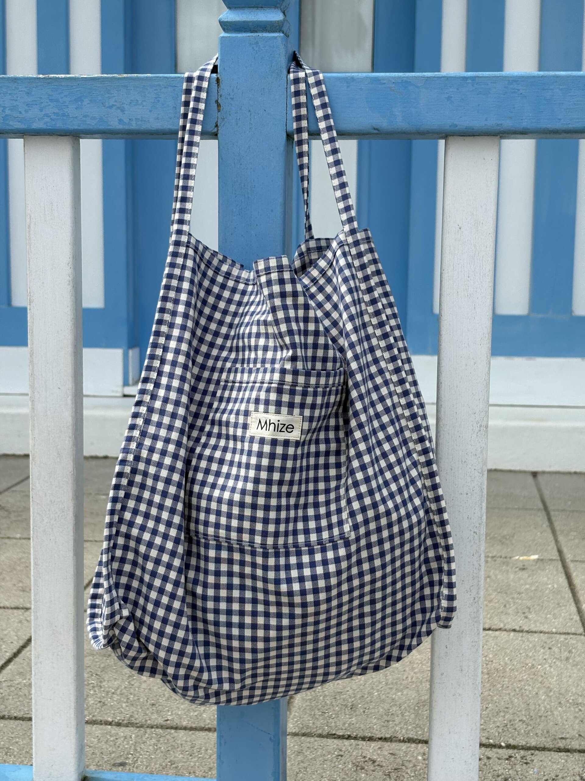 Tote Vichy Azul - 3