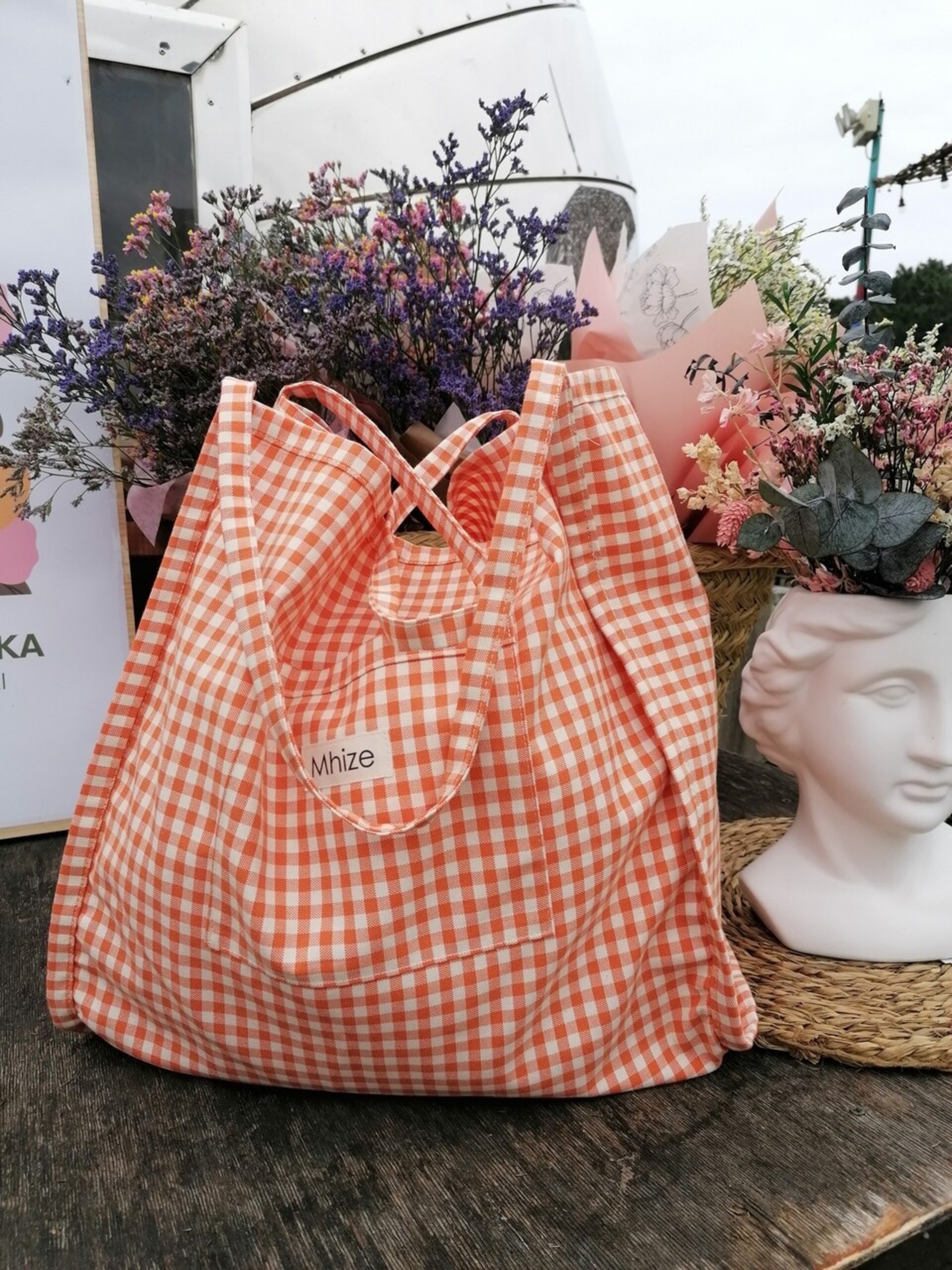 Tote Vichy Naranja - 2