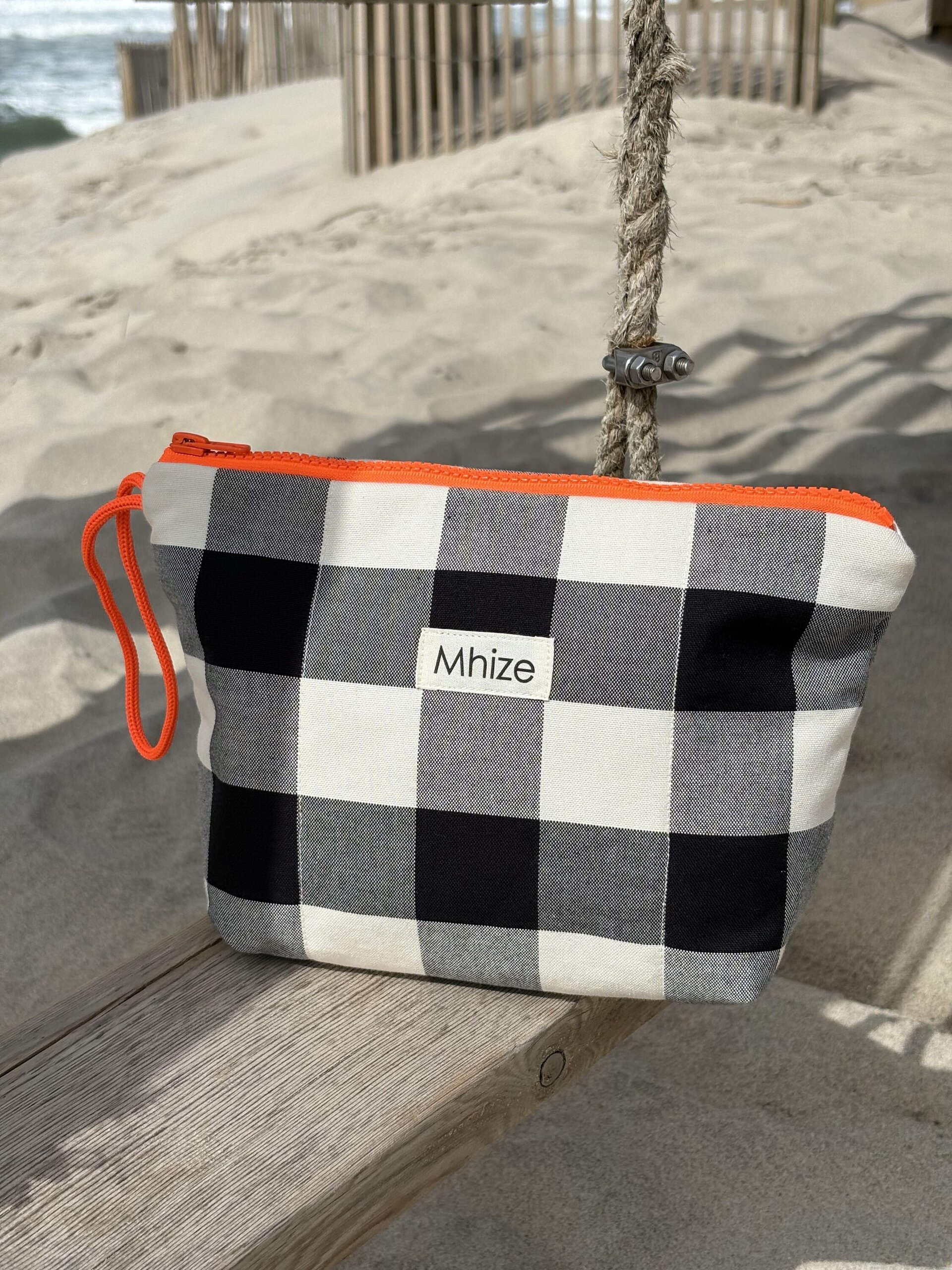 Vichy  grande Negro / Naranja - 1