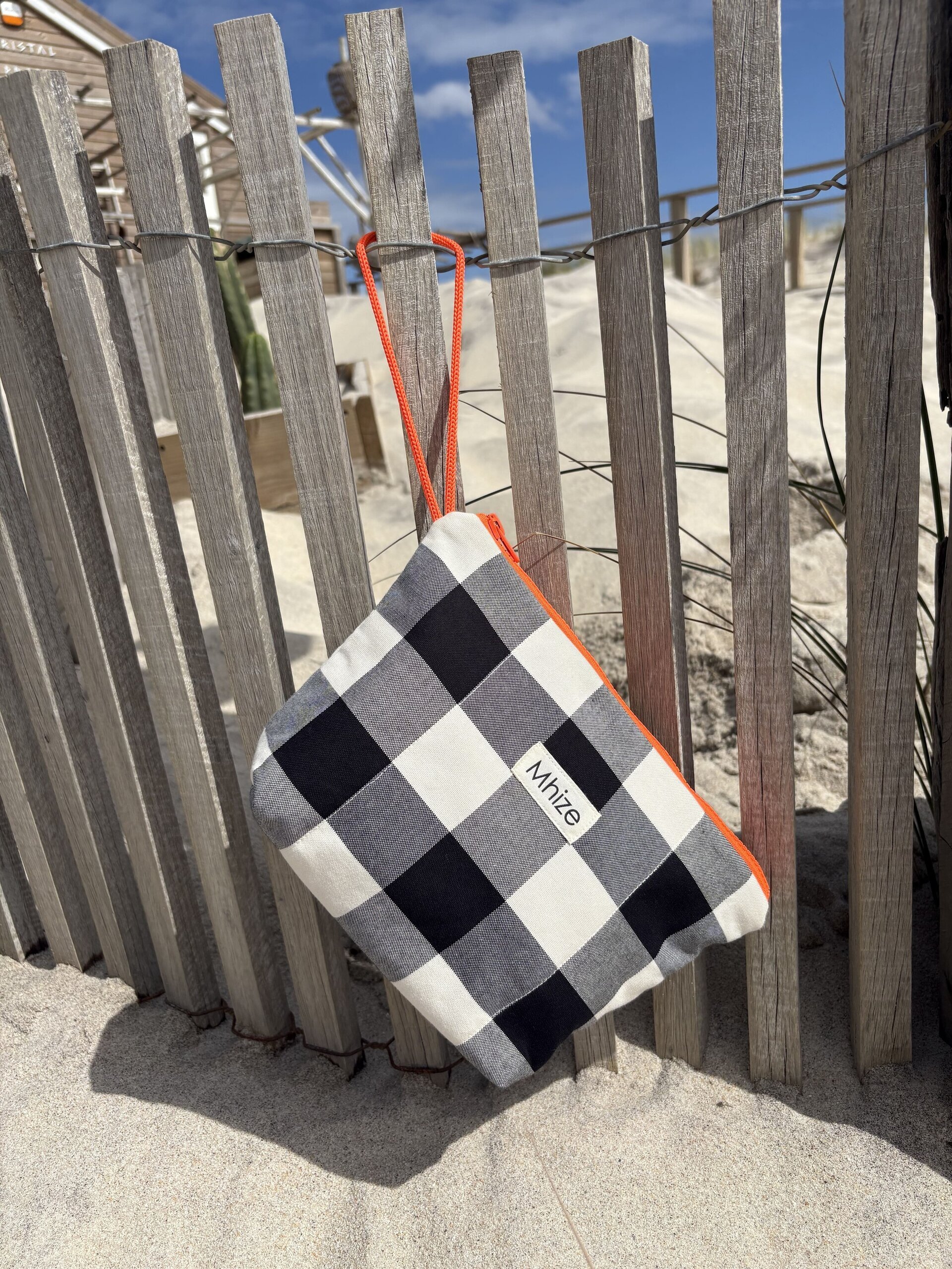 Vichy  grande Negro / Naranja - 3