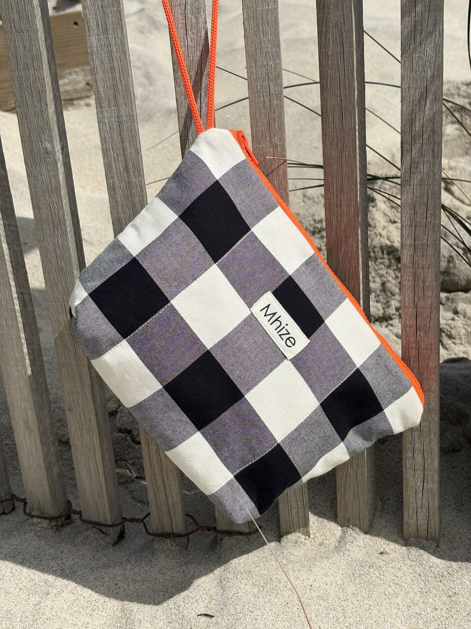 Vichy  grande Negro / Naranja - 2