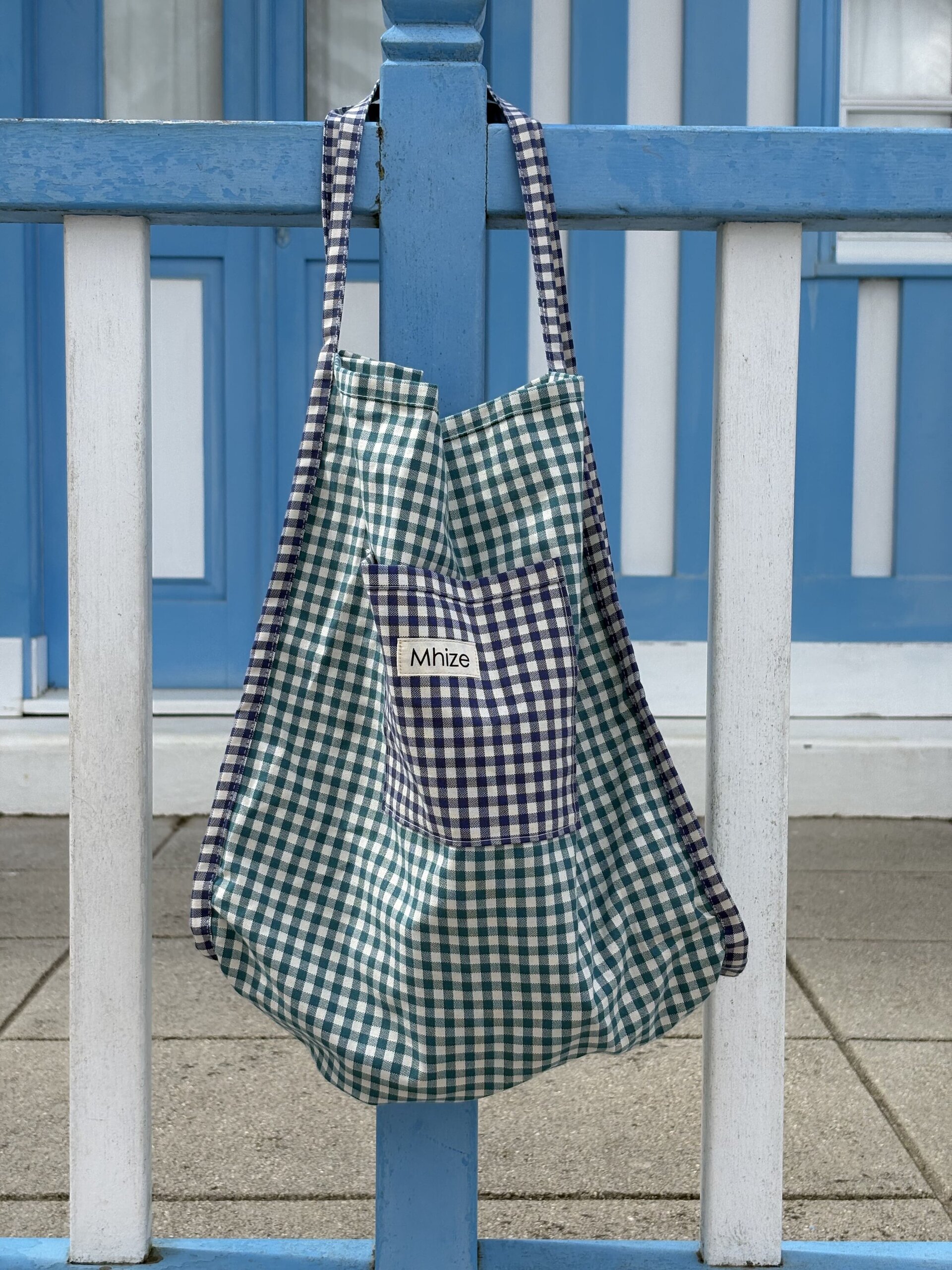 Tote Vichy Verde/Azul - 4